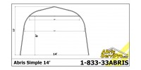 Abri d'auto 14' x 16'